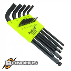 BALL END L-WRENCH 13PC SET 0.50-3/8' PROHLD