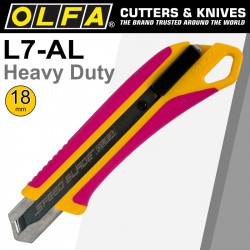 OLFA 18MM HEAVY DUTY CUTTER WITH AUTO LOCK PINK