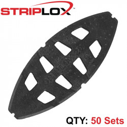 STRIPLOX GRIPLOX NO 20 BISCUIT BLACK BULK BAG (50 SETS)